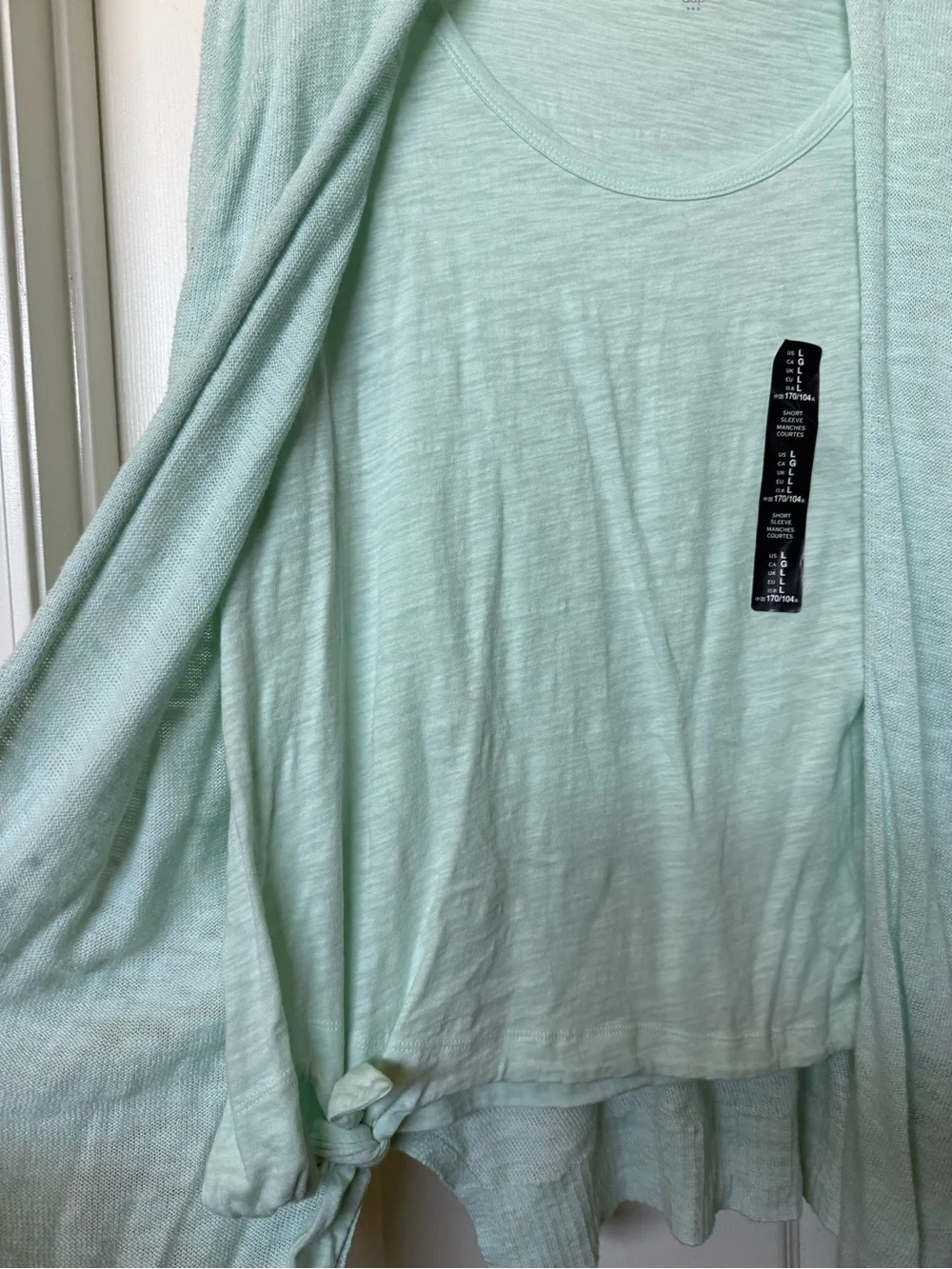 GAP Mint Green Lightweight Cardigan and Tank Set